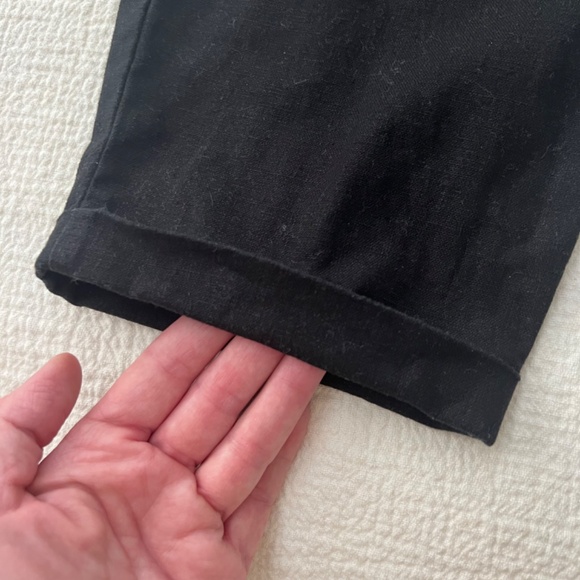 J Crew linen/cotton blend black pants size 10 - Picture 11 of 12